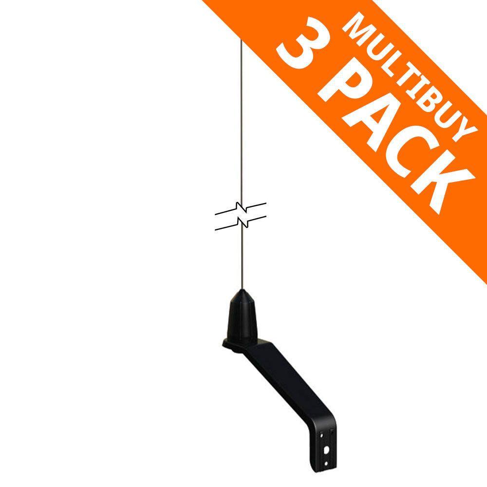 Shakespeare Whipflex S-Steel Helical VHF Whip Ant - 0.9m (Pack of 3) - 4Boats