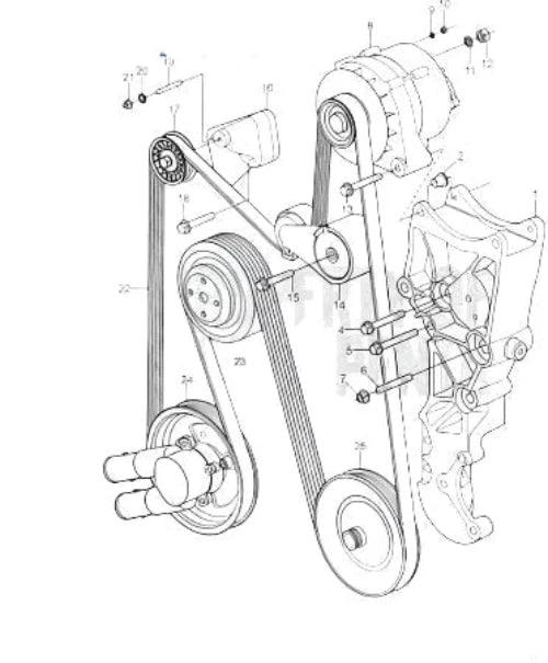Evinrude Johnson Volvo Penta/Bombardier OEM Drive Belt 386008 | 4Boats