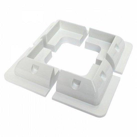 Solar panel mounting set with corner brackets, side brackets and a waterproof cable gland - 4Boats