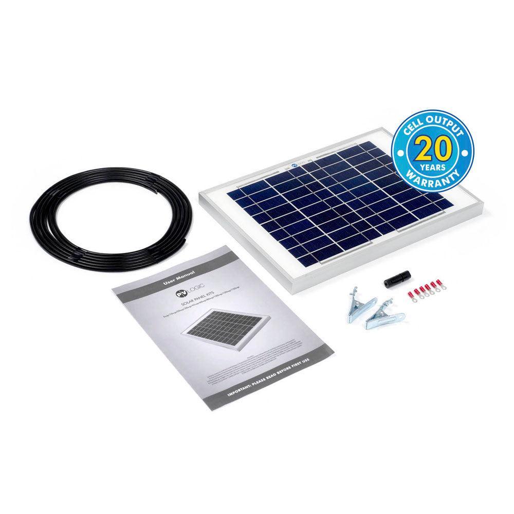 Solar Technology 10W Rigid Solar Panel Kit - 4Boats