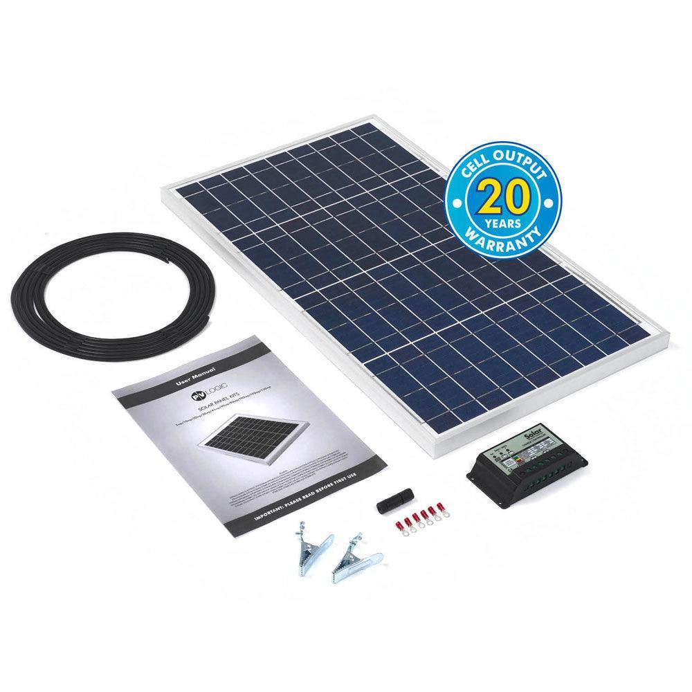 Solar Technology 30w Rigid Solar Panel Kit & 10Ah Charge Controller - 4Boats