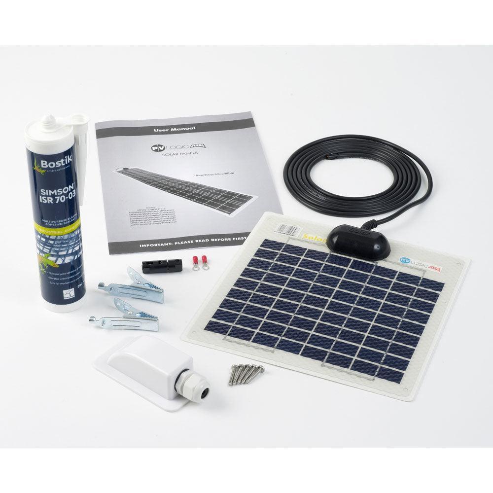 Solar Technology 5W Flexi Solar Panel & Roof/Deck Top Kit - 4Boats