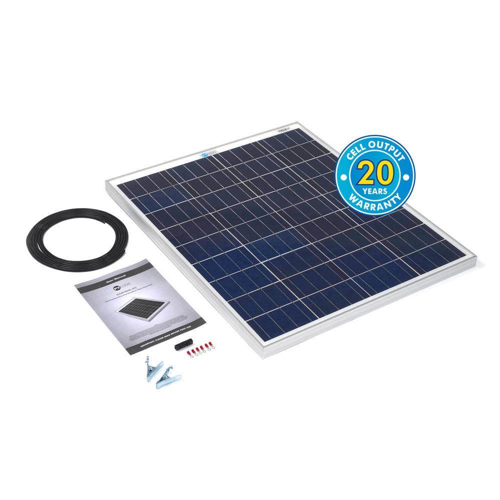 Solar Technology 80W Rigid Solar Panel Kit - 4Boats