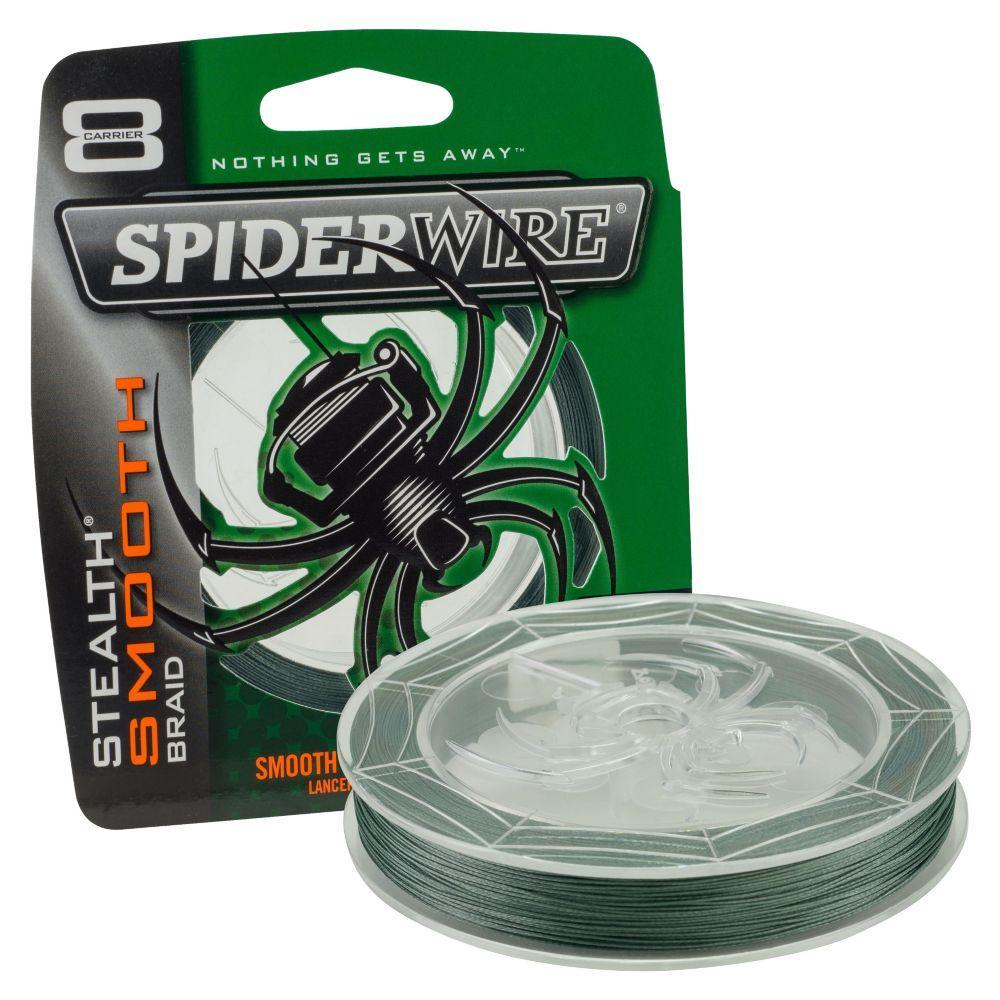 Spiderwire Smooth 8 Braid Moss Green Fishing Line-0.35 mm-300 m - 4Boats