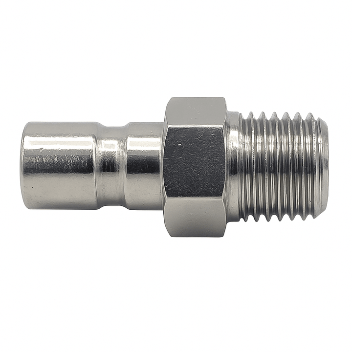 Stainless steel connector for fuel lines, ideal for Suzuki compatible fuel tank installations