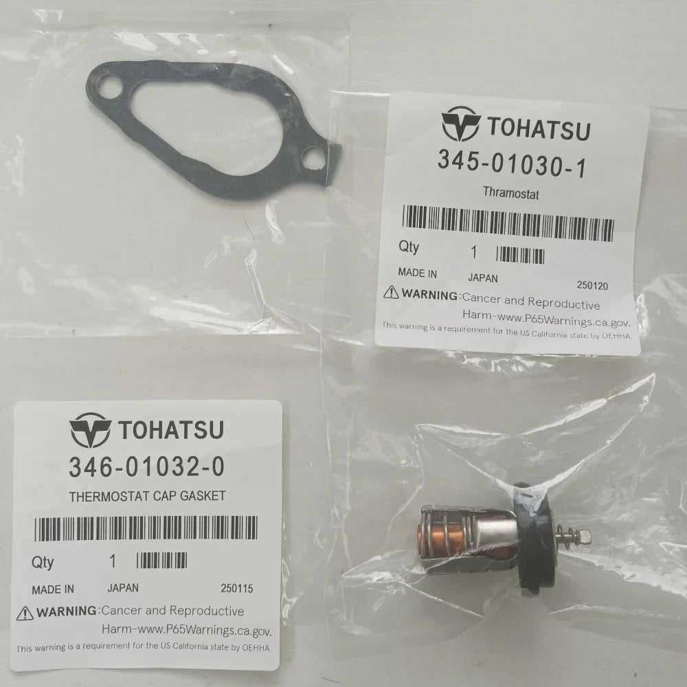 Genuine Tohatsu Thermostat Kit 345-01030-1/346-01032-0 | 4Boats