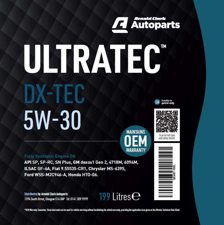 Ultratec DX-TEC 5W-30 199 Litre Barrel - E497-199L - 4Boats