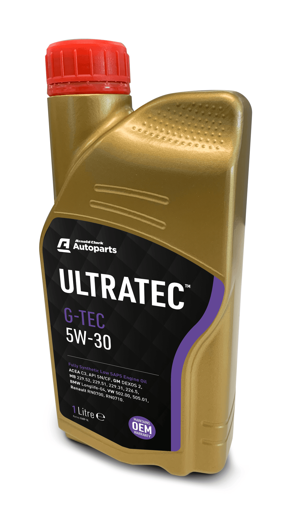 Ultratec Gtec2 5W30 Dexos 2 Oil 1Litre - E409-1L - 4Boats