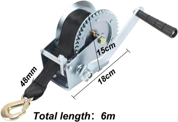 Winch General Purpose Boat Trailer 1000 Lb With Strap 6m - 4Boats