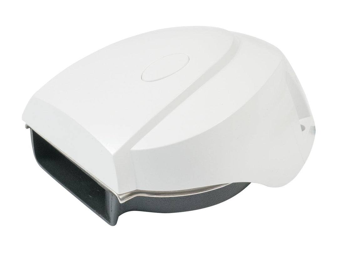 12V MiniBlast Compact Single Horn with White Cover - 4Boats