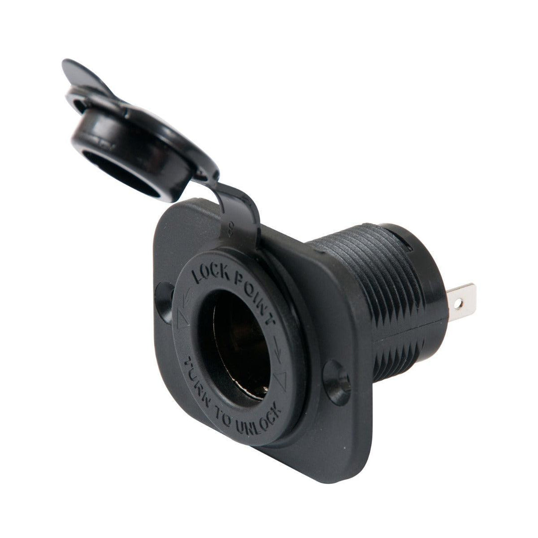 12V Receptacle, Black - 4Boats