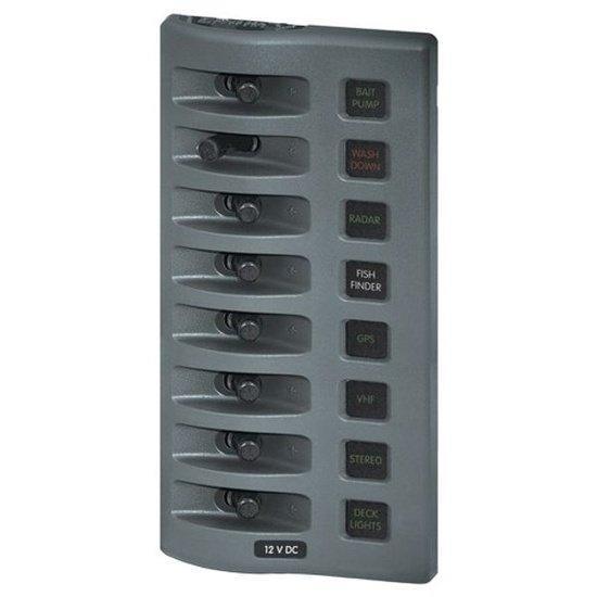 8-Pos IP67 Waterproof V/H Panel Blue Sea - 4Boats