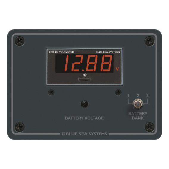 Digital Voltmeter Panel - 7 to 60V DC - 4Boats