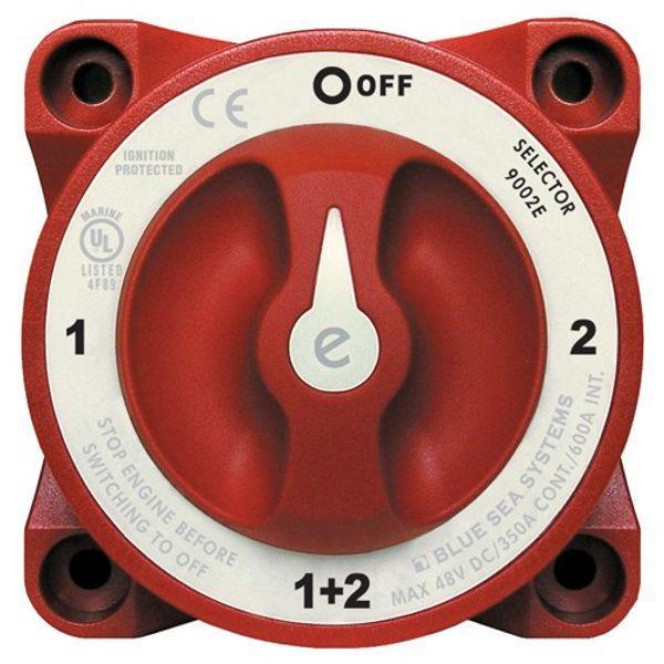 Battery Switch 9002E 4-Way with AFD, Blue Sea - 4Boats