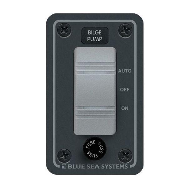 Bilge Pump Waterproof Panel Vertical, Blue Sea, Black - 4Boats