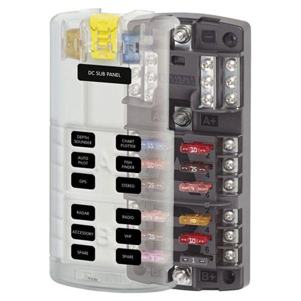 Blade Split Bus Fuse Block, Blue Sea ATC - 4Boats