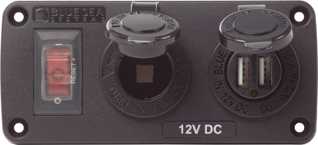 Blue Sea Systems Panel Acc H2O USB & Sckt - 4Boats