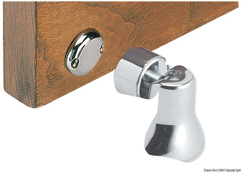 Chromed Brass Magnetic Swivelling Doorstop - 4Boats