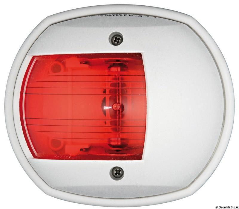 Classic 12 Navigation Lights-112,5° left red-White - 4Boats