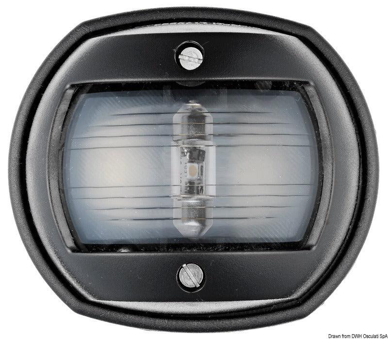 Compact 12 LED Navigation Lights-135° stern-Black - 4Boats
