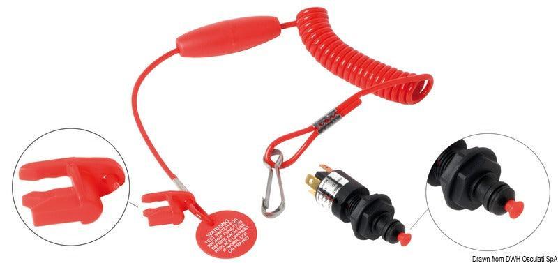 Cut-off Switch with Safety Key (x1) - 4Boats