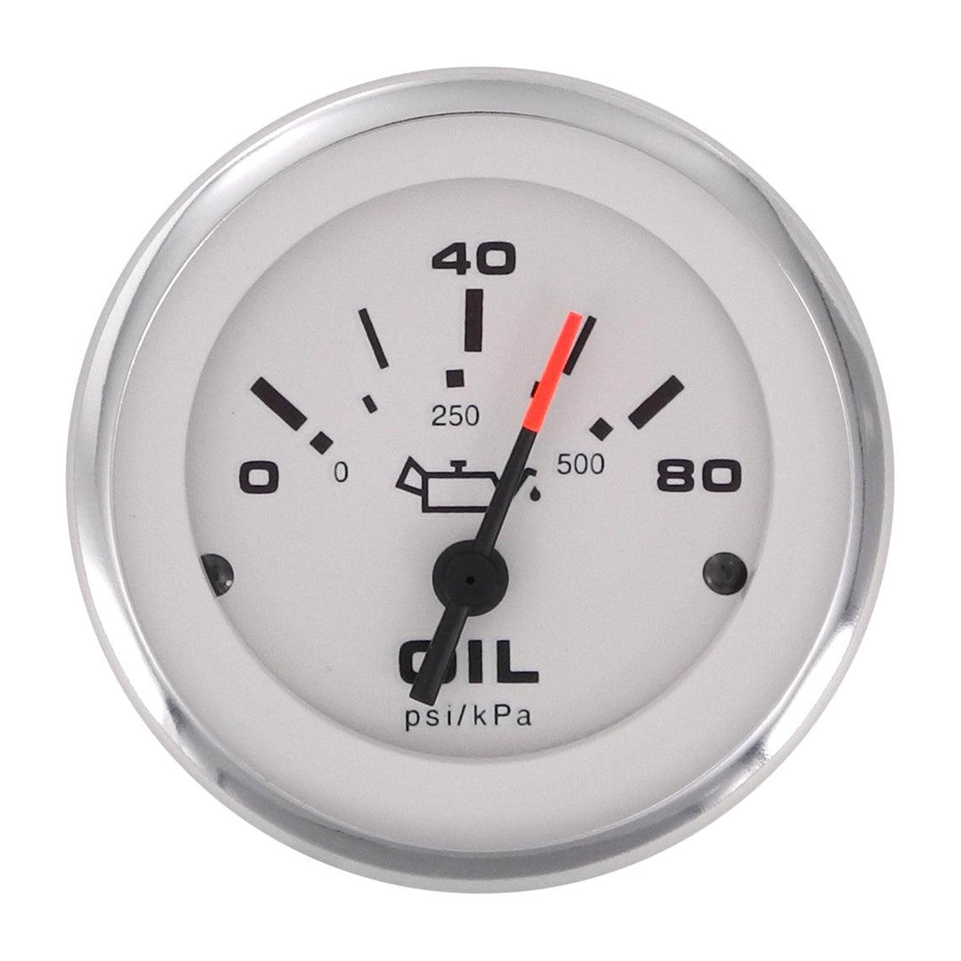 Eng Oil Pres Gauge 0-80 PSI 240-33ohm 2" - 4Boats