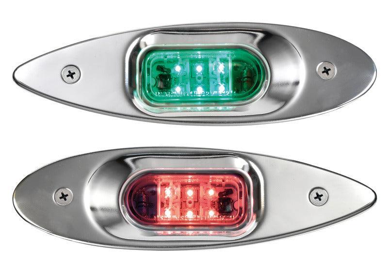 Evoled Eye Low Consumption LED Navigation Lights Made of Mirror-Polished Stainless Steel for Built-in Bulkhead Mounting - 4Boats