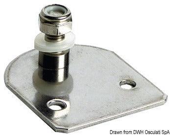 Flat Fastening Plate w/8-mm Threaded Pin - 4Boats