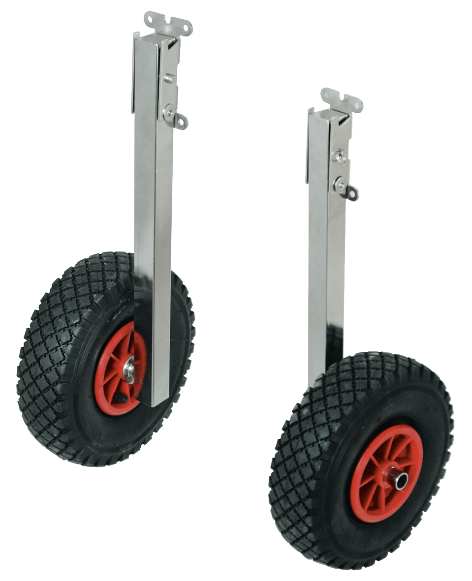 Folding Transom Mount Launch Wheels - 4Boats
