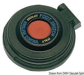 Footswitches for Windlass Electric Control-Red Button; Black Body - 4Boats