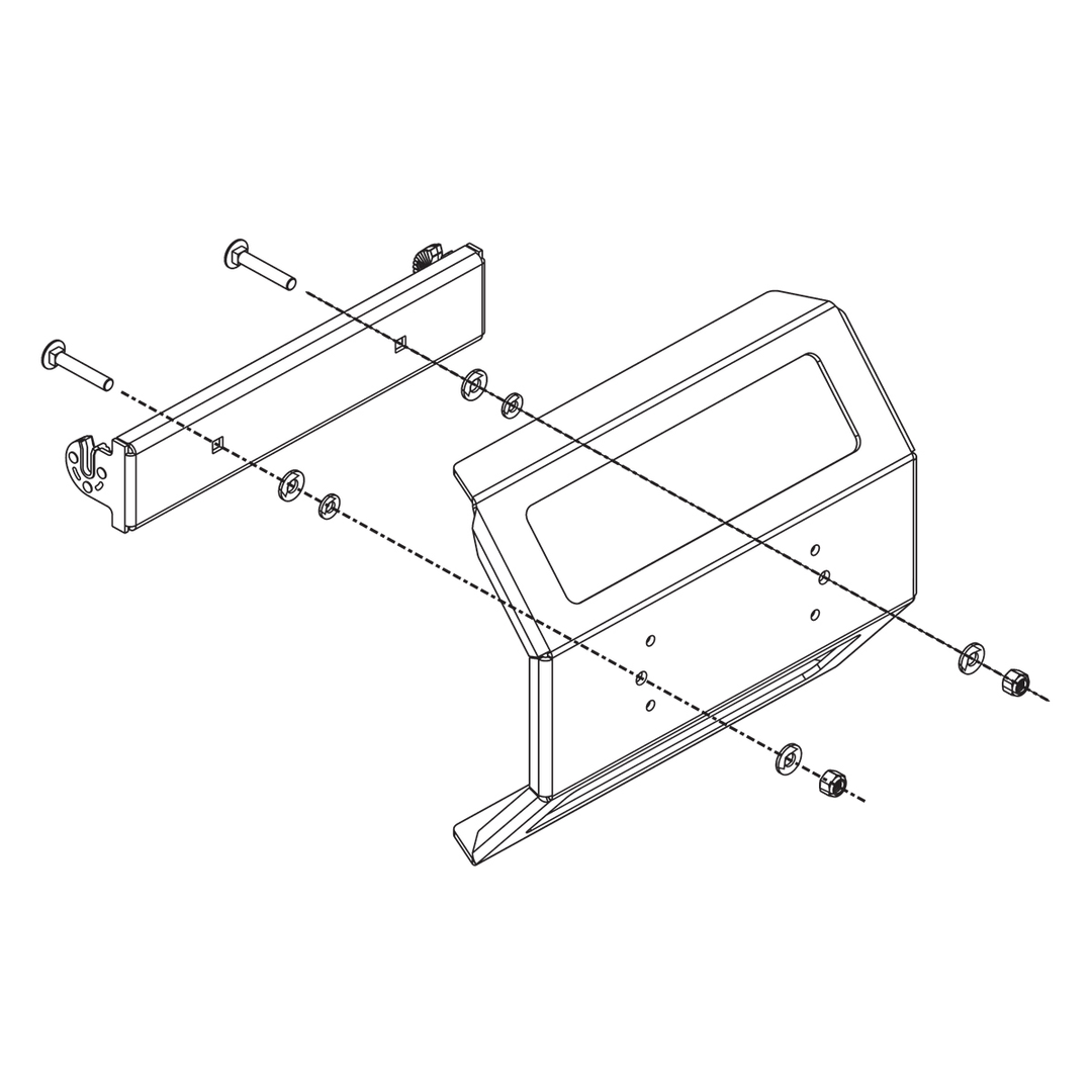 IDMK H12 RD - In-Dash Mounting Kit HELIX 12 Models REINFORCED - 4Boats