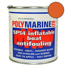 Inflatable Boat Antifouling (SP54) HypalHypalon - 1 Ltr ORANGE - 4Boats