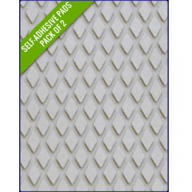 LIGHT GREY - Original Step Pads Diamond Pattern 412x203x3/2mm - 4Boats