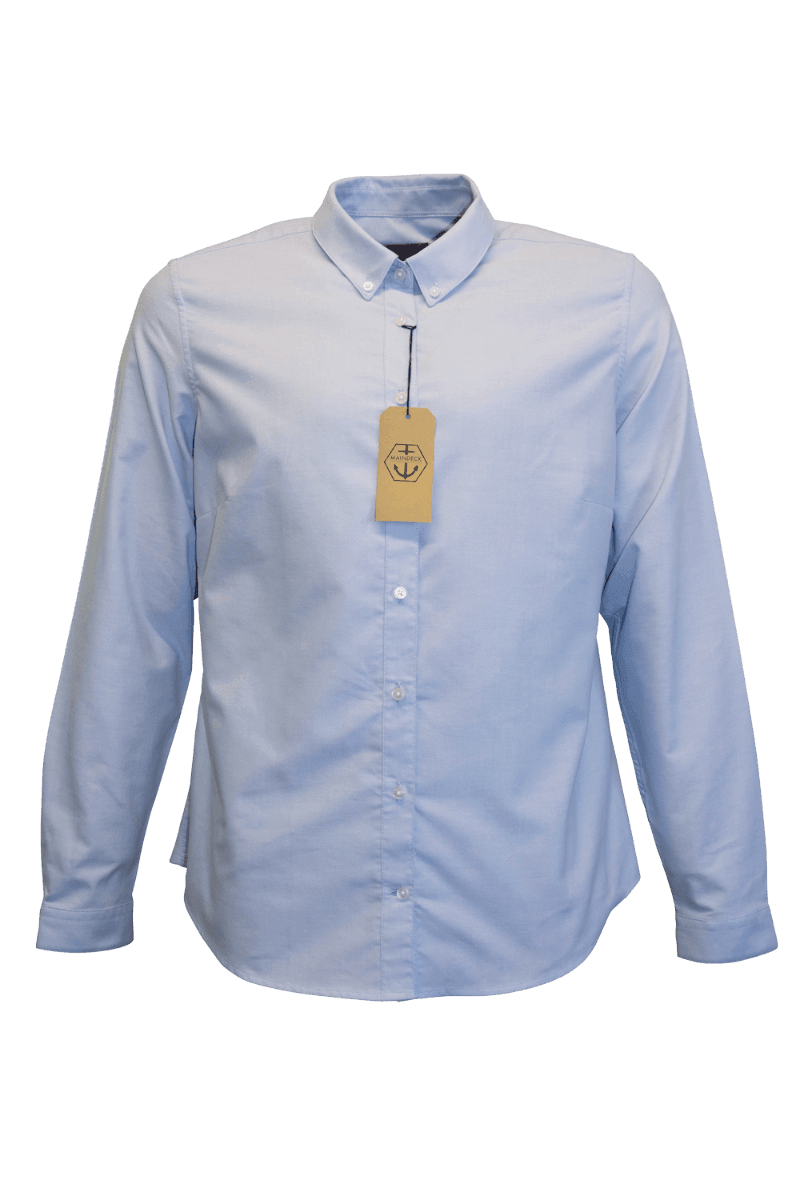 Maindeck Oxford Cotton Shirt-Light Blue-Ladies-12 - 4Boats