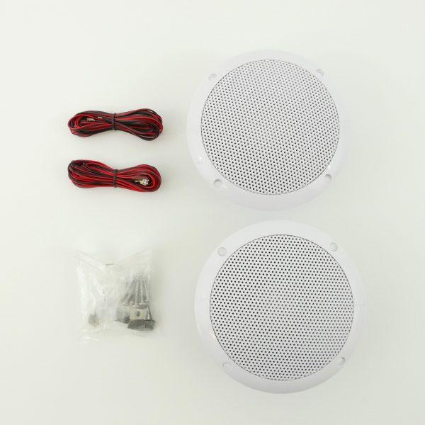 Marine Grade Waterproof Boat Speaker Pair 80W - 4Boats