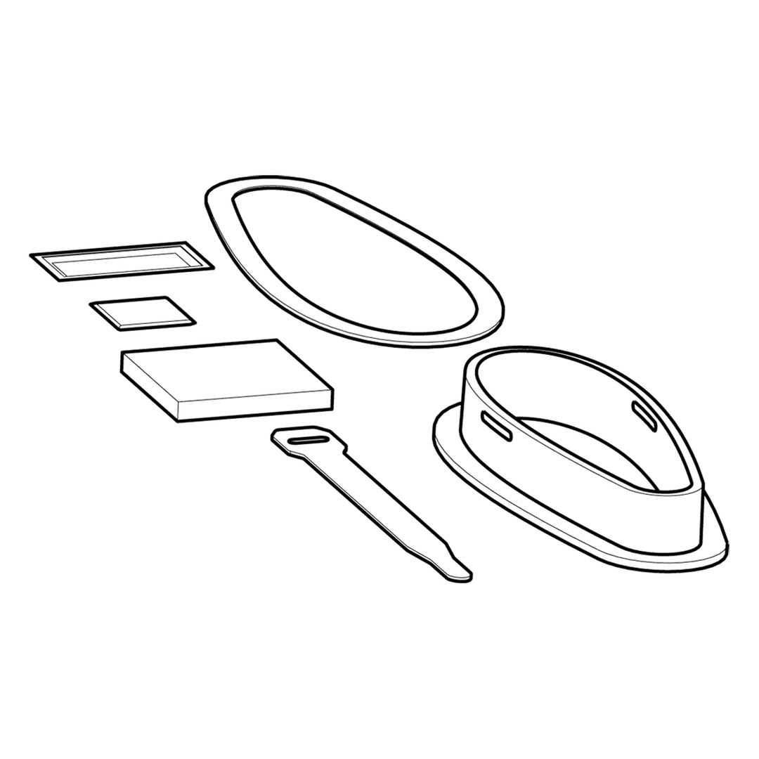 MHX XMK DI β Down Imaging Kayak Transducer Mounting Kit - 4Boats