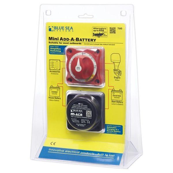 Mini Add A Battery Kit 65A, Blue Sea - 4Boats