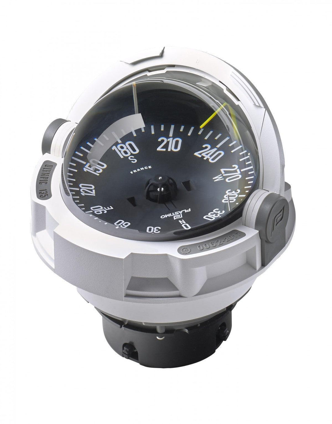 Olympic 135 Compass-No Binnacle-White (Black Card) - 4Boats