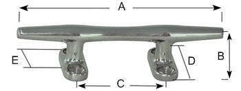 Open Base St. Steel Cleat 127mm - 4Boats