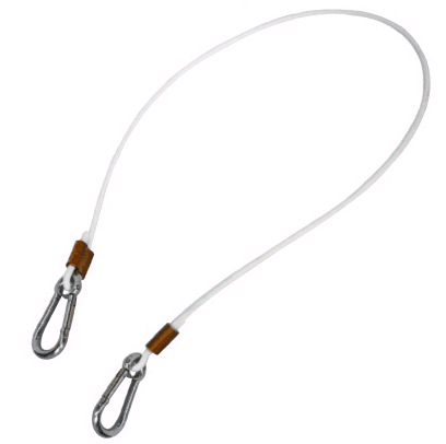 Outboard Safety Cable inc Snap Hooks 600mm - 4Boats