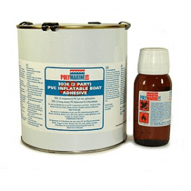 PVC (3026) 2 Part Adhesive - 1L Tin & 40ml cure - 4Boats