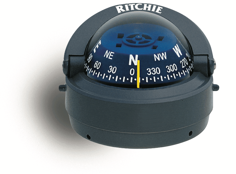 Ritchie Explorer™ S-53, 2¾” Dial Surface Mount - Grey - 4Boats