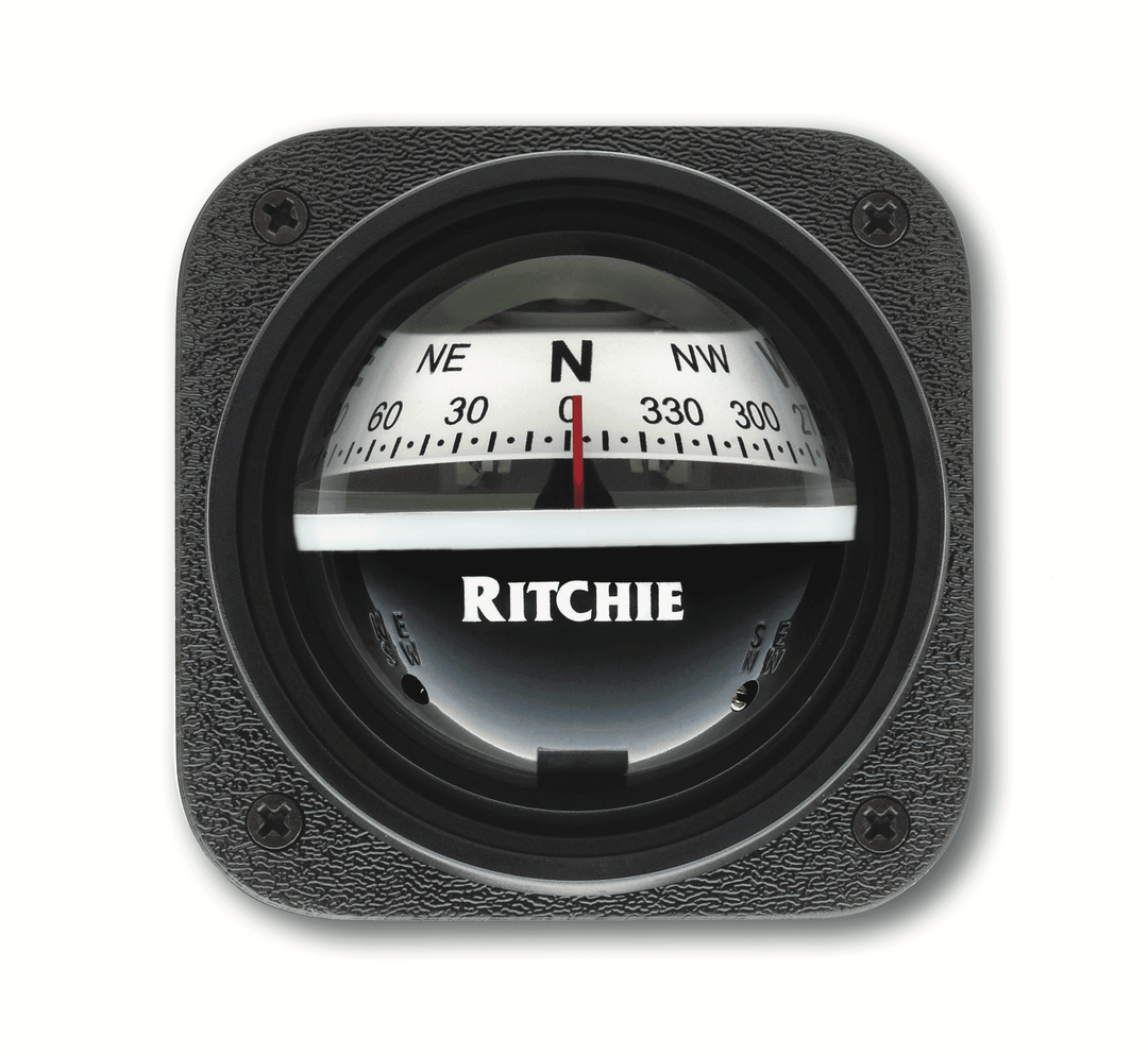 Ritchie Explorer™ V-537, 2¾” Dial Bulkhead Mount - White Card - 4Boats
