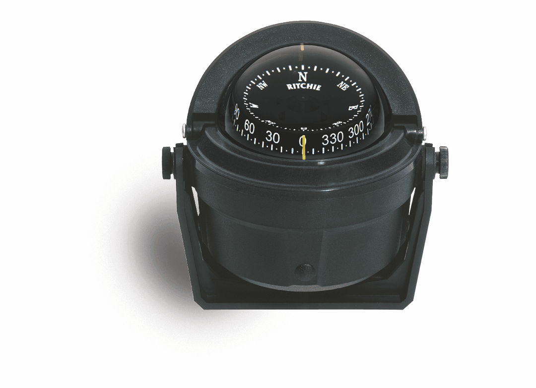 Ritchie Voyager® B-81, 3” Dial Bracket Mount Direct Read - Wheelmark Black - 4Boats