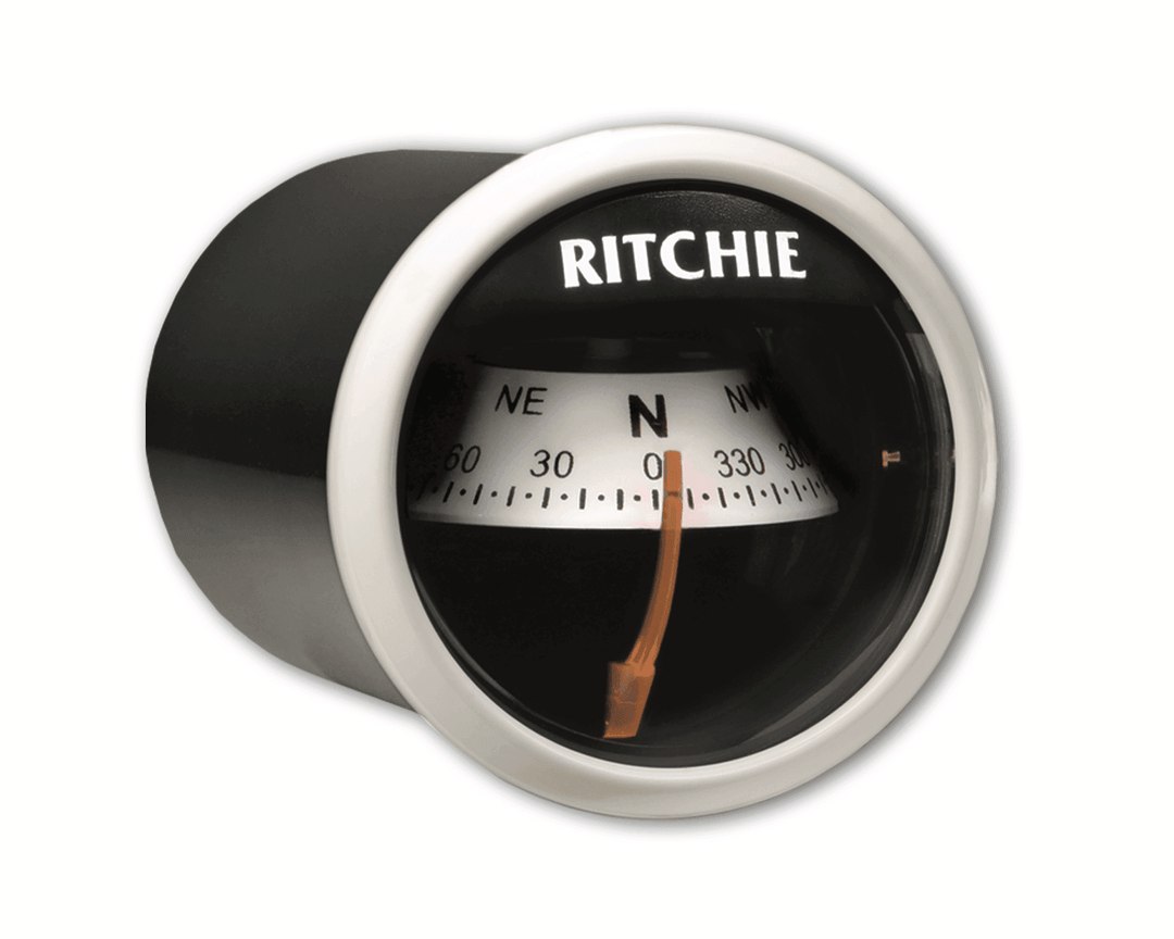 RitchieSport® X-21, 2” Dial Dash Mount - White - 4Boats