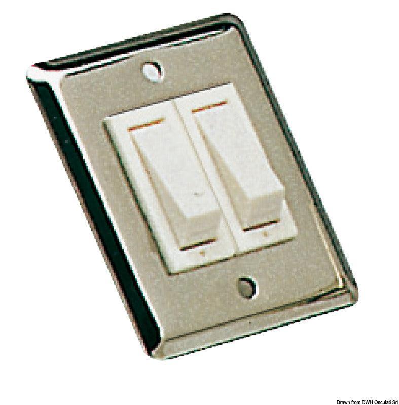 Rocker Switch, Wall-Mounting Model-x2 Switch Button - 4Boats