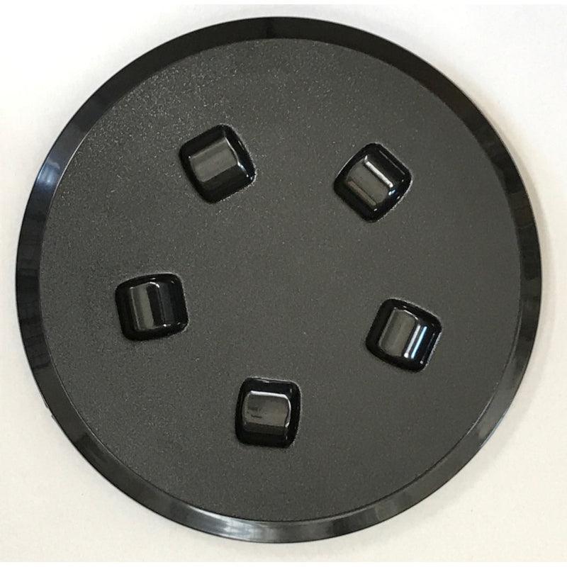 Round Deckplate-Large-Black - 4Boats