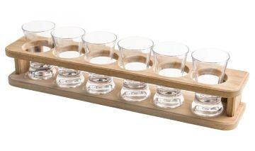 Schnaps Glass Rack Single Row - 4Boats
