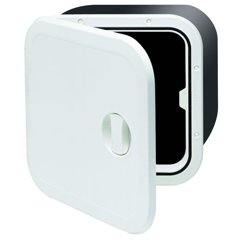 Small Square Hatch White with Storage Box 2014 Series - 4Boats