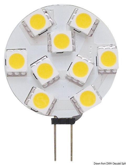 SMD LED Bulb, G4 Connection-Side-9 LED Lights - 4Boats